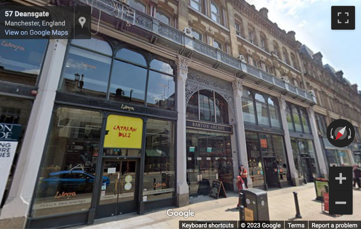 Street View image of Barton Arcade (2nd Floor), Deansgate, Manchester