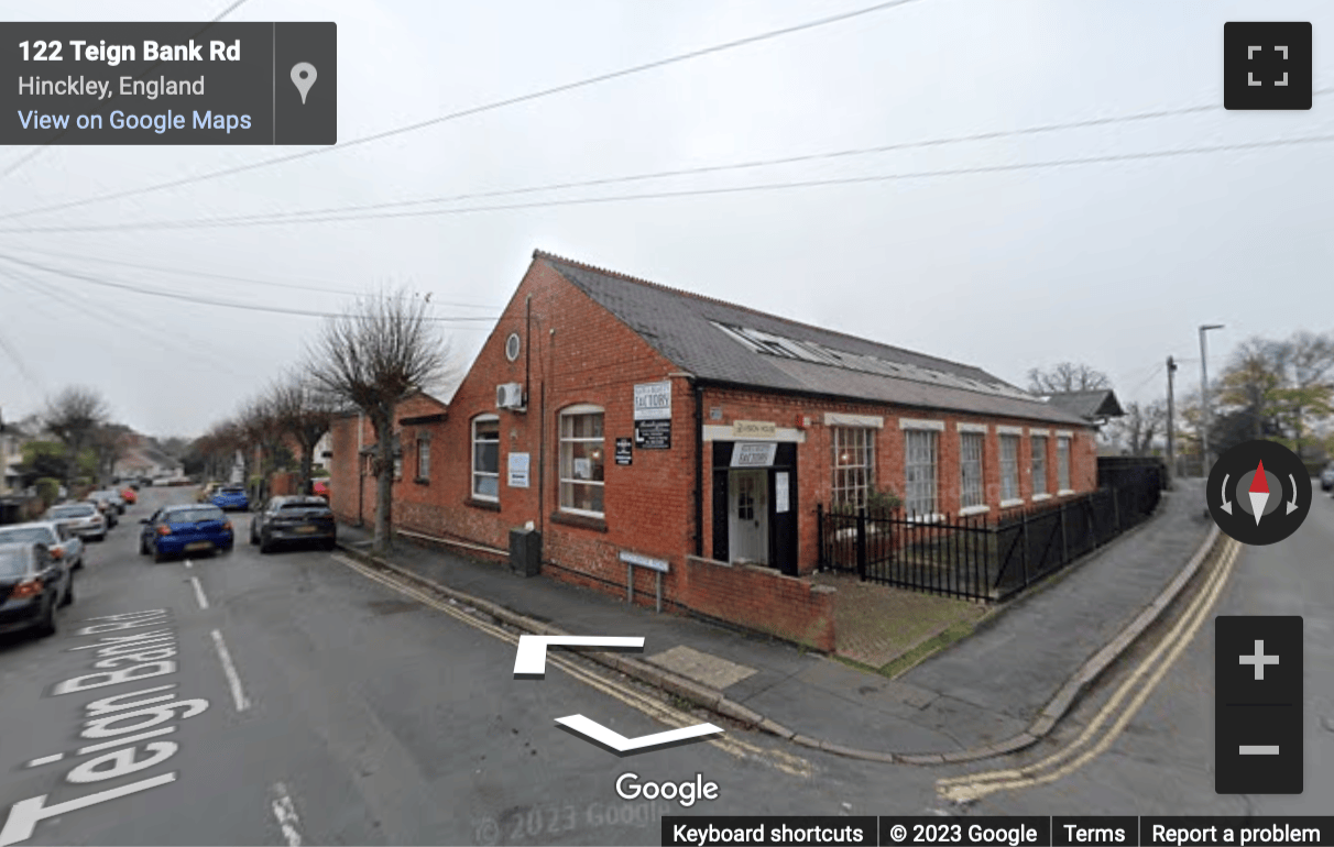 Street View image of 119 Factory Road, Hinckley, Leicestershire