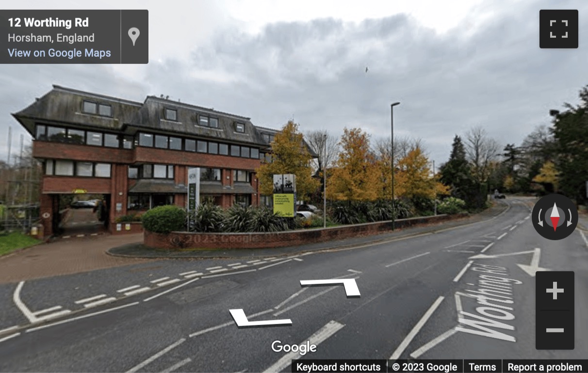 Street View image of Afon Building, Worthing Road, Horsham, West Sussex