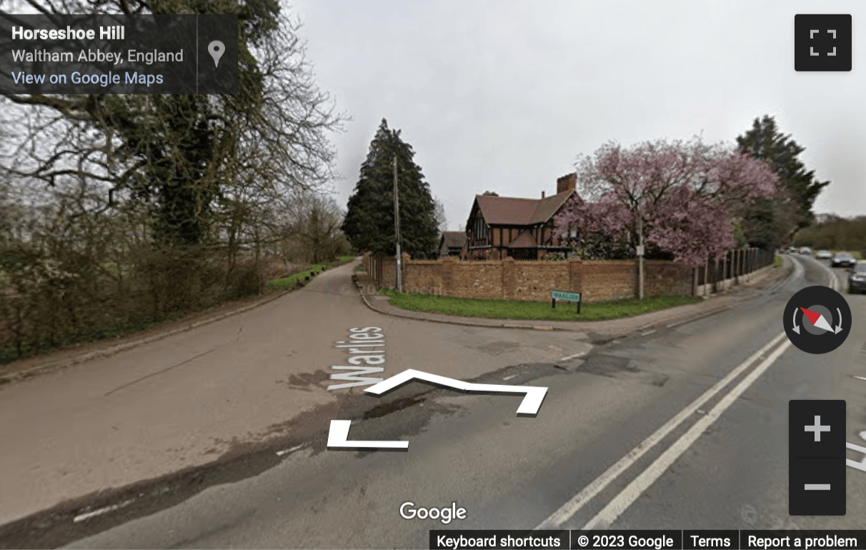 Street View image of Warlies Park House, Horseshoe Hill, Upshire, Waltham Abbey, Essex