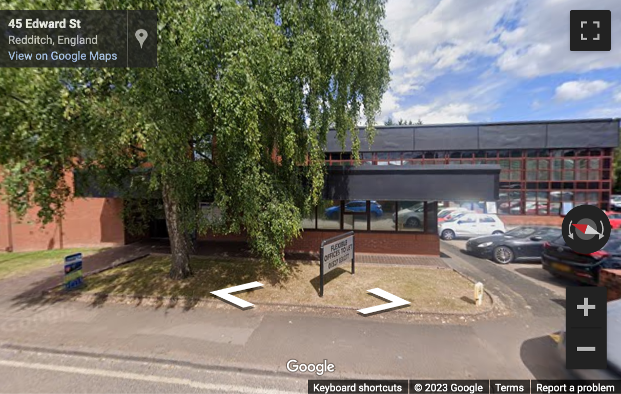 Street View image of Edward Street, Redditch, Worcestershire