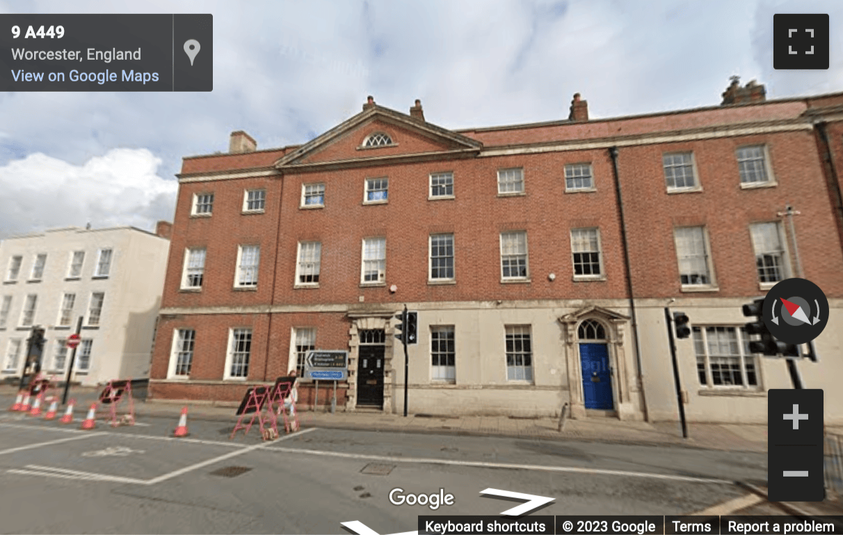 Street View image of Cactus House, 30 Foregate Street, Worcester, Worcestershire