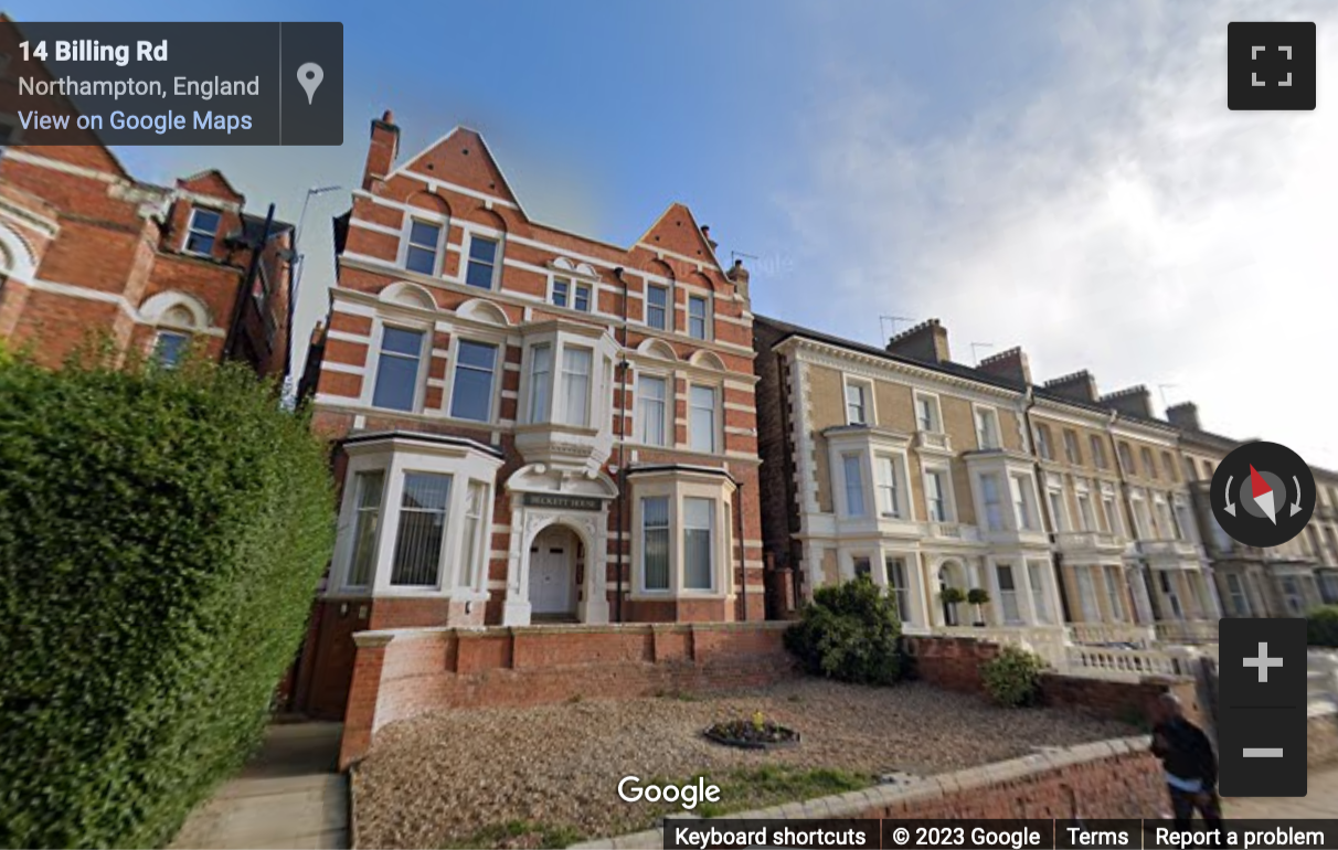 Street View image of Beckett House, 14 Billing Road, Northampton, Northamptonshire