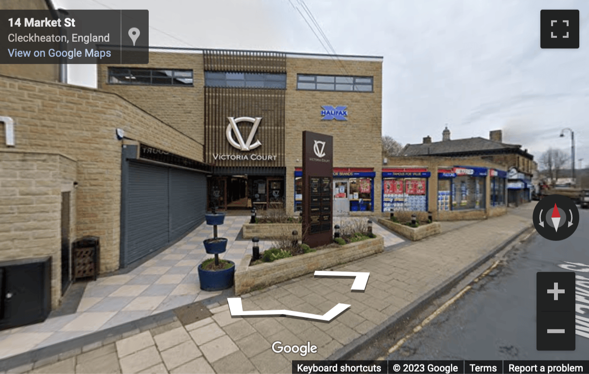 Street View image of Titan House, Central Arcade, Cleckheaton, West Yorkshire