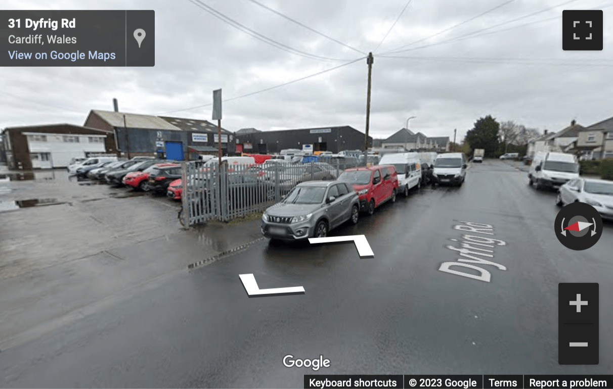Street View image of Dyfrig Road Industrial estate, Cardiff, Wales