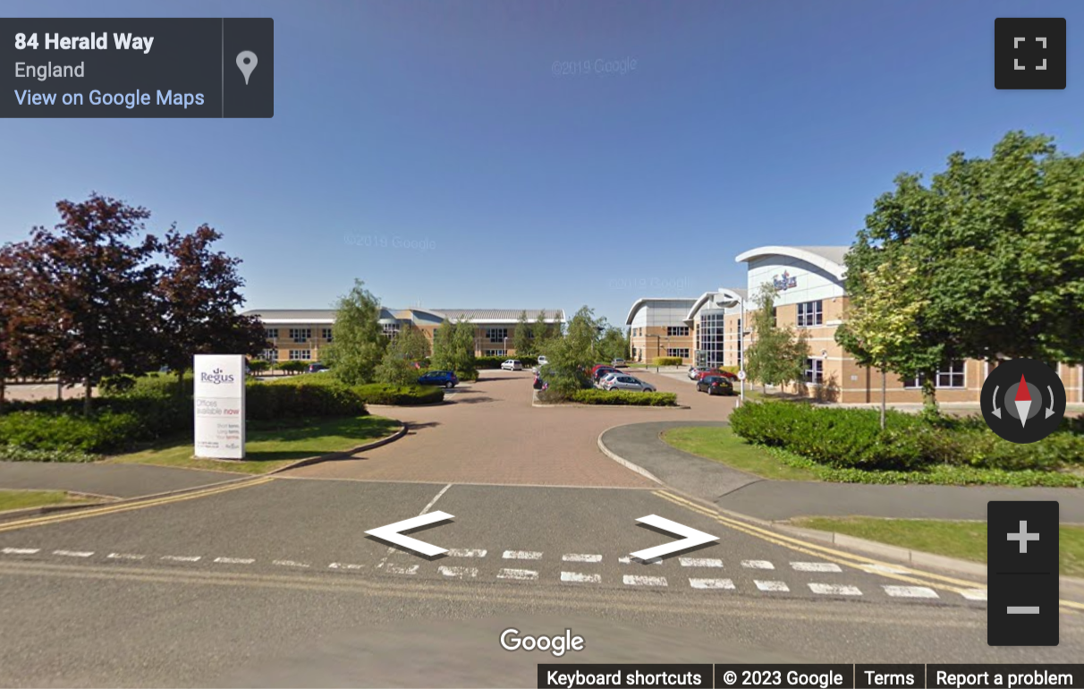 Street View image of Regus House, Herald Way, Pegasus Business Park, Castle Donington (by East Midlands Airport)
