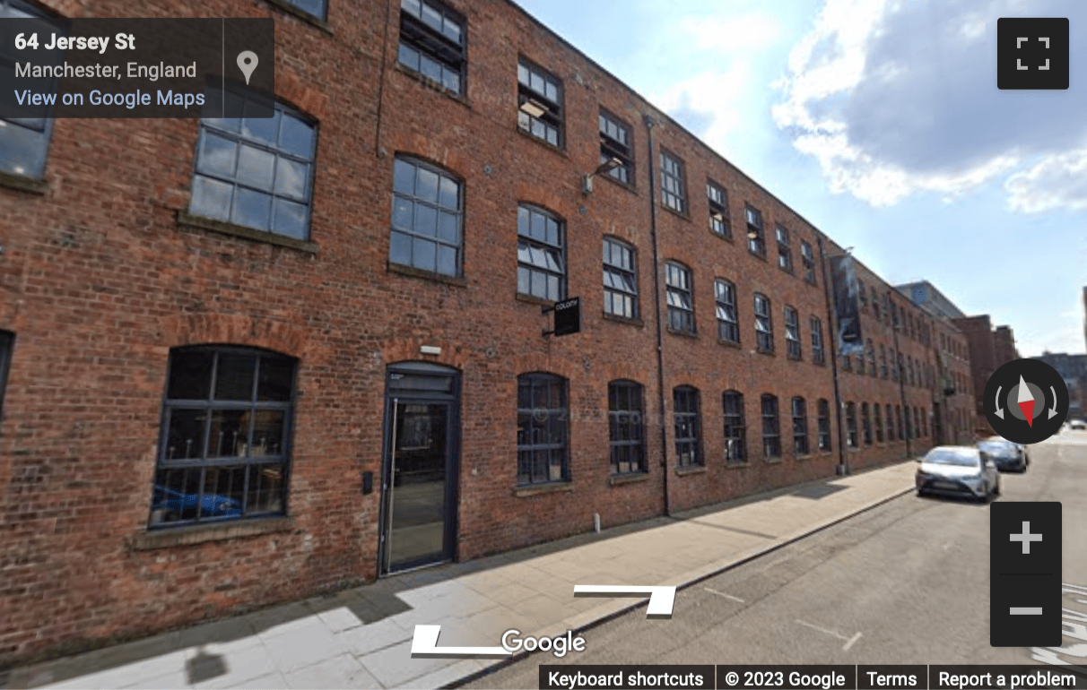 Street View image of The Flint Glass Works, 64 Jersey Street, Ancoats Urban Village, Manchester