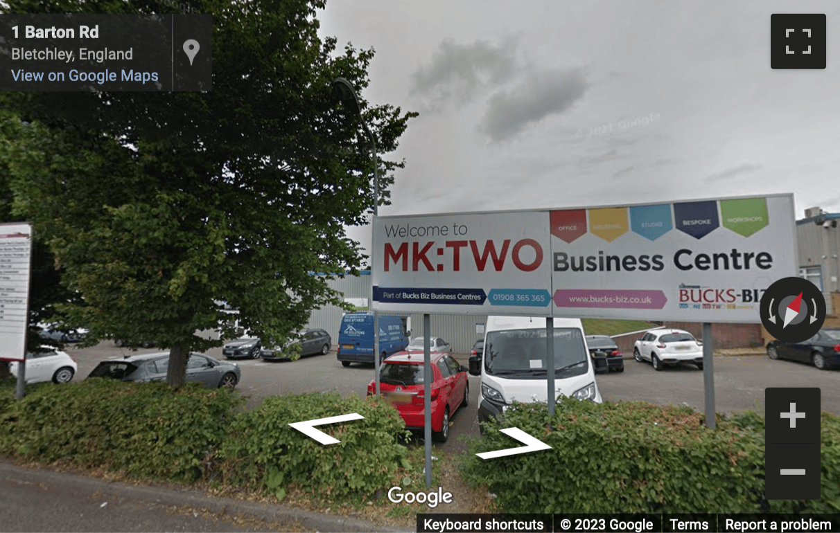 Street View image of MKTWO Business Centres, 1-6 Barton Road, Bletchley, Milton Keynes