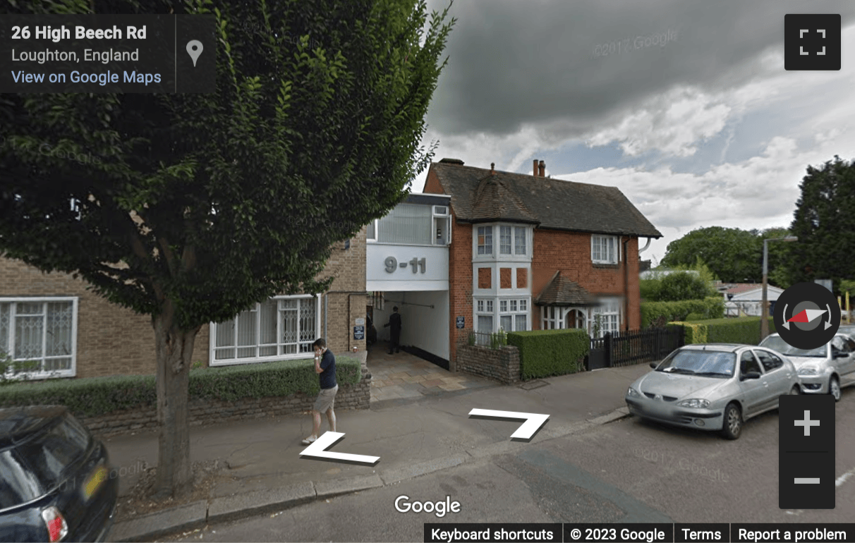 Street View image of 9-11 High Beech Road, Loughton, Essex