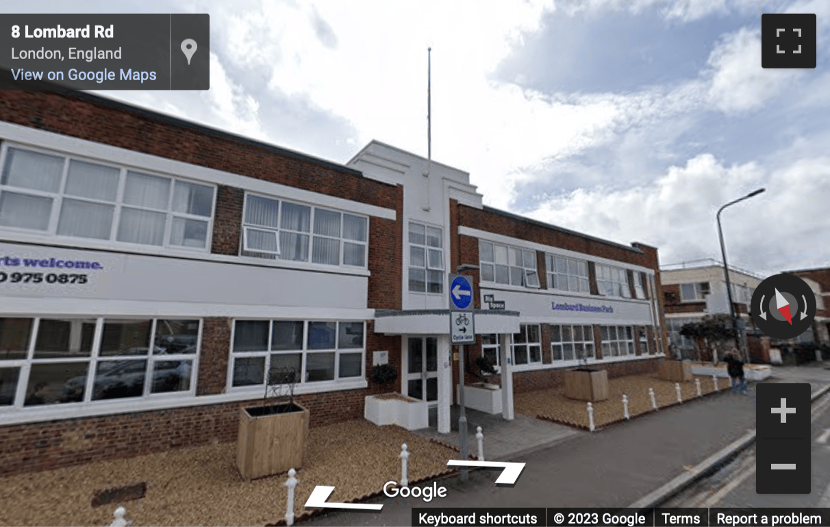Street View image of Lombard Business Park, 8 Lombard Road, South Wimbledon, London, SW19