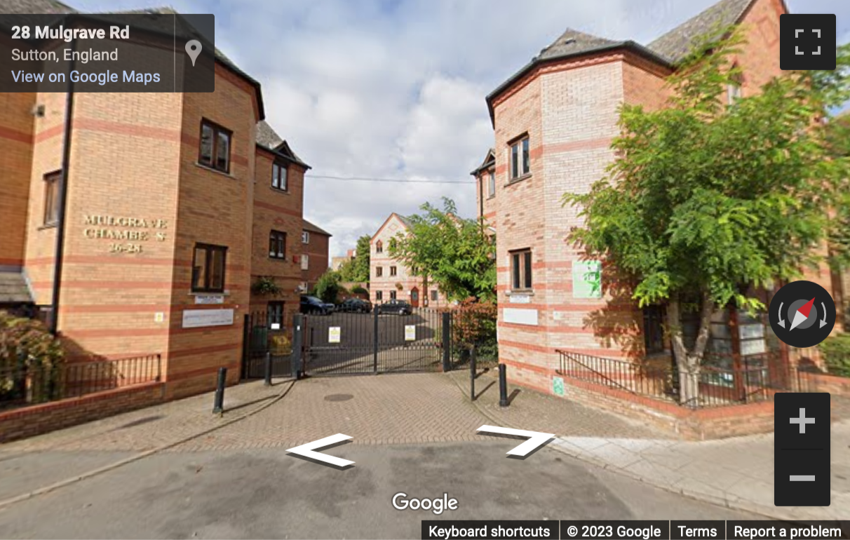 Street View image of Mulgrave Chambers, 26-28 Mulgrave Road, Sutton, Surrey