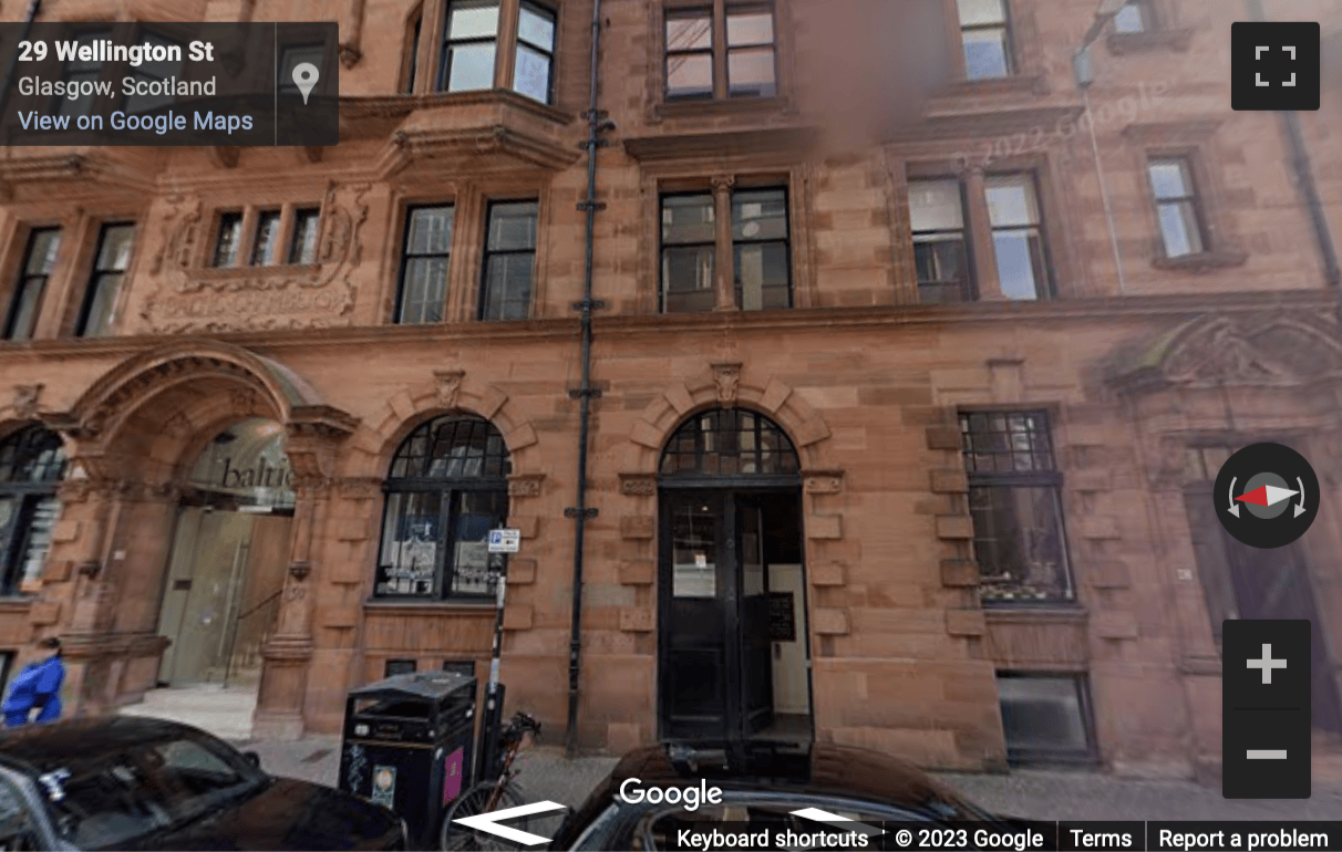 Street View image of Baltic Chambers, 40-60 Wellington Street, Glasgow, Scotland