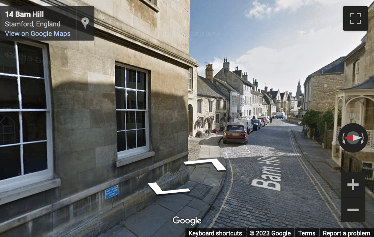 Street View image of Orion House, 14 Barn Hill, Stamford, Lincolnshire, United Kingdom