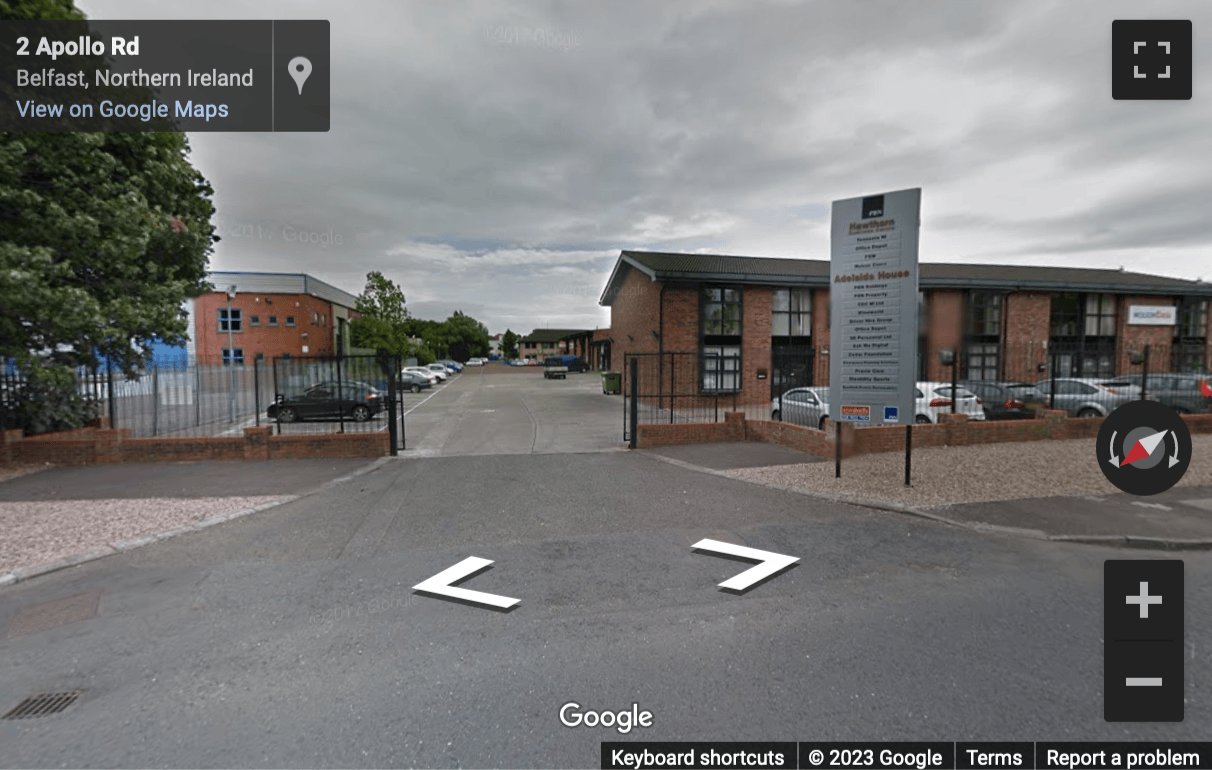 Street View image of Adelaide House, Hawthorn Business Park, Falcon Road, Belfast, Northern Ireland