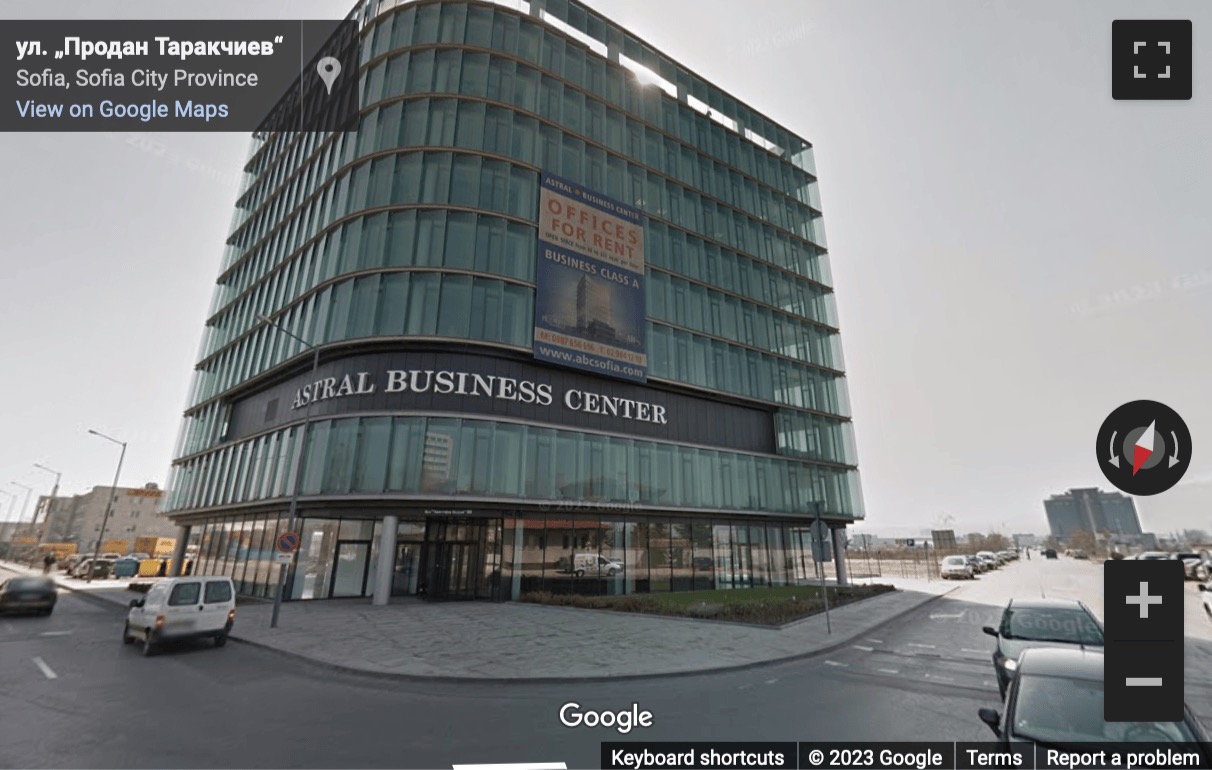 Street View image of 80 Christopher Columbus Boulevard, Sofia, Bulgaria - near Sofia Airport