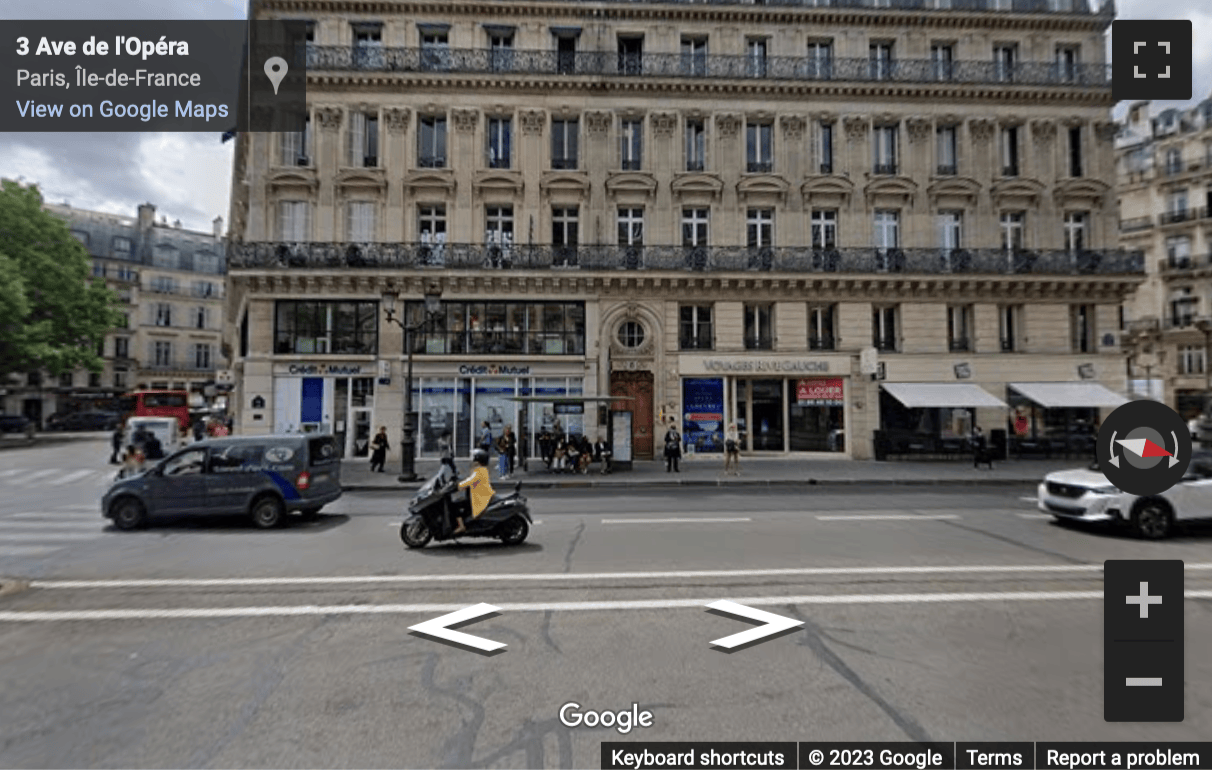 Street View image of 3, Avenue de L’Opéra, Paris, Paris Ile de France