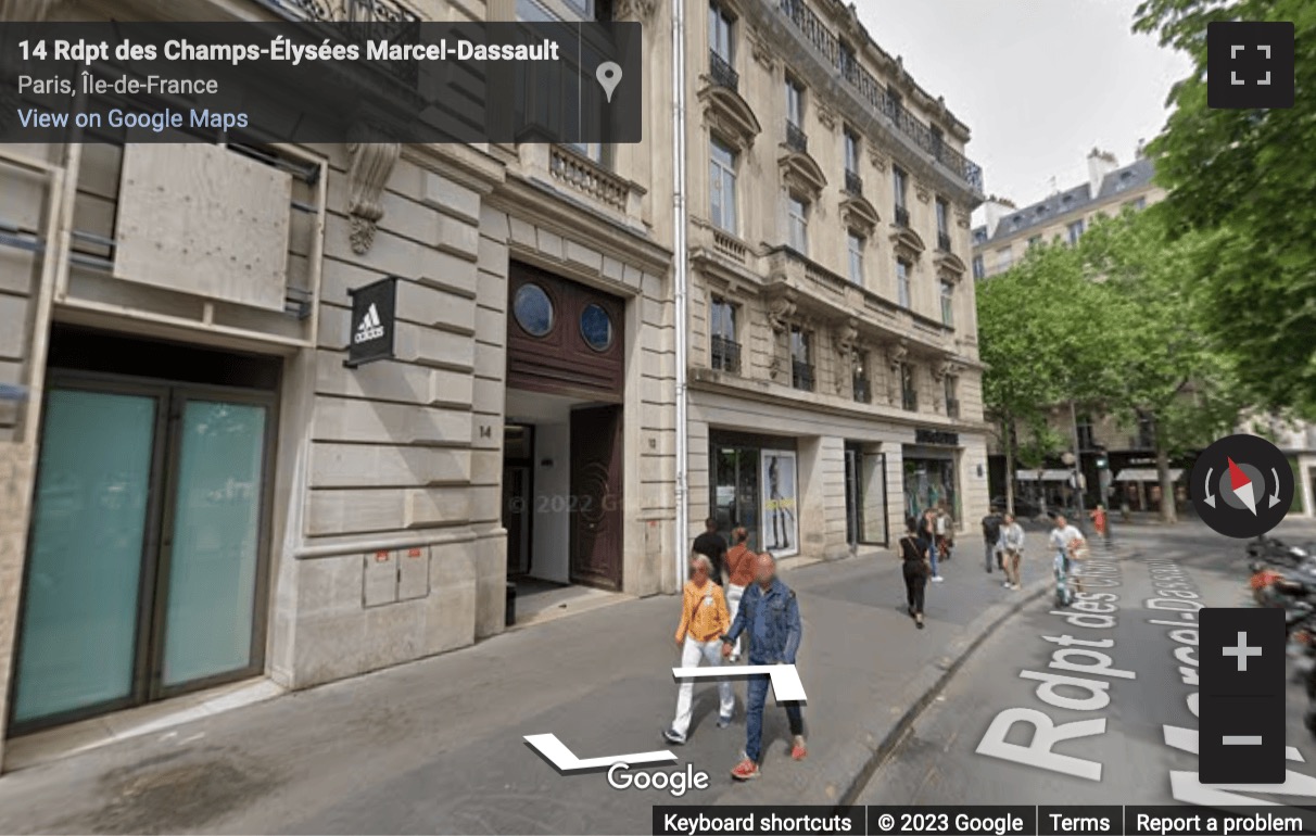 Street View image of 12/14 Rond Point des Champs-Elysees, Paris, Paris Ile de France