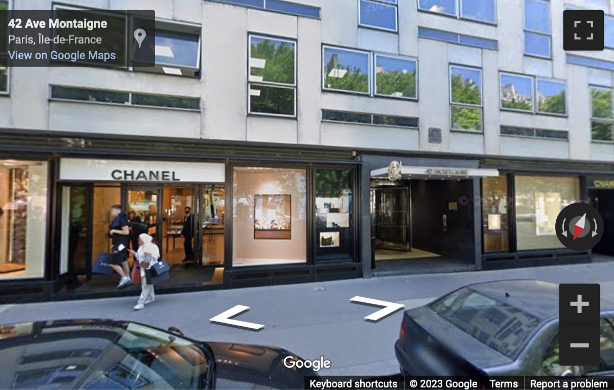 Street View image of Elysees Montaigne, 42 Avenue Montaigne, Paris Ile de France