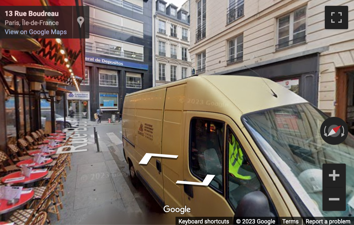 Street View image of 8, Rue Boudreau, Paris, Paris Ile de France