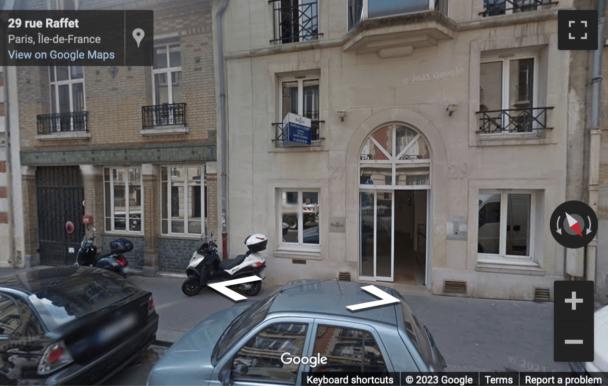 Street View image of 27/29 Rue Raffet, Paris Ile de France