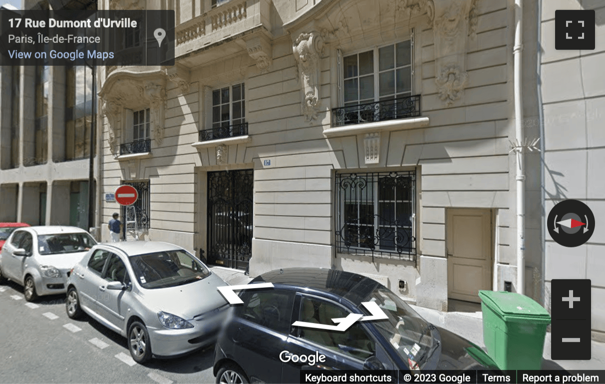 Street View image of 17 Rue Dumont d’Urville, Paris Ile de France