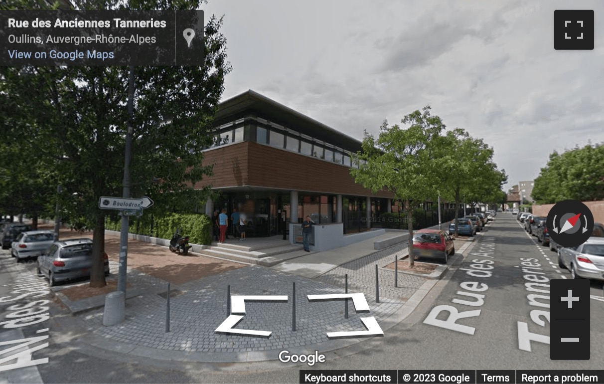 Street View image of 12 Avenue des Saules, Oullins, Lyon, Rhone Alpes, France