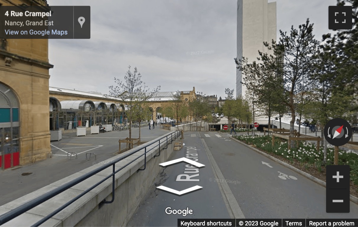 Street View image of Place Thiers, Gare de Nancy, Nancy, Lorraine, France