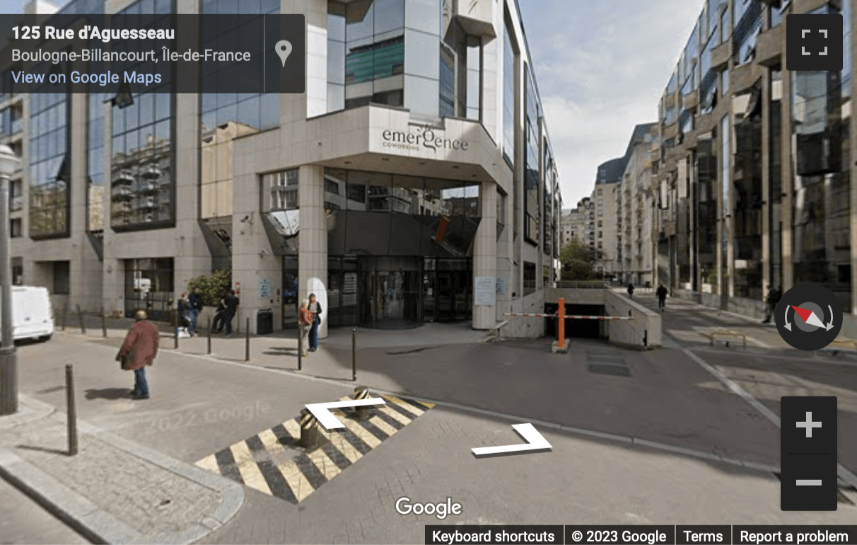 Street View image of 121 rue d’Aguesseau, Boulogne Billancourt, Paris Ile de France
