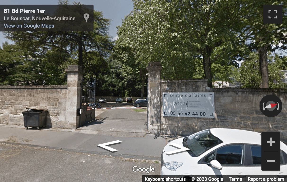 Street View image of 81 Boulevard Pierre 1er, Le Bouscat, Central Bordeaux, Aquitaine, France