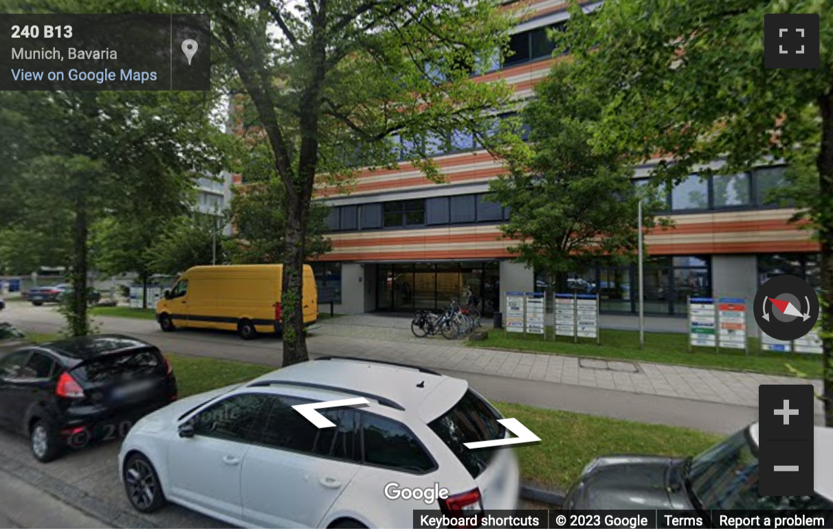 Street View image of Leopoldstrasse 244, Munich, Bayern, Germany