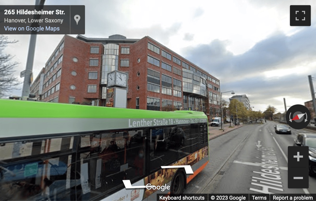 Street View image of Hildesheimer Str. 265-267, Hanover, Niedersachsen, Germany