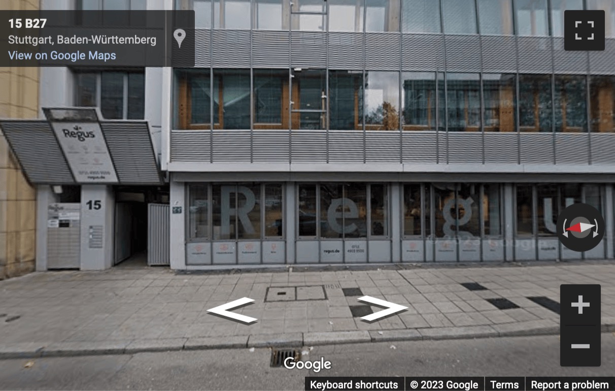Street View image of Friedrichstraße 15, Stuttgart, Baden Wurttemberg, Germany