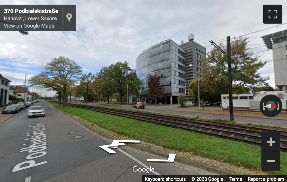 Street View image of Podbielskistr. 333, Hannover, Niedersachsen, Germany