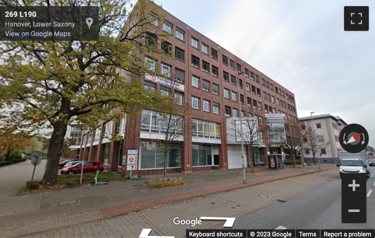 Street View image of Vahrenwalder Straße 269 A, Hanover, Niedersachsen, Germany