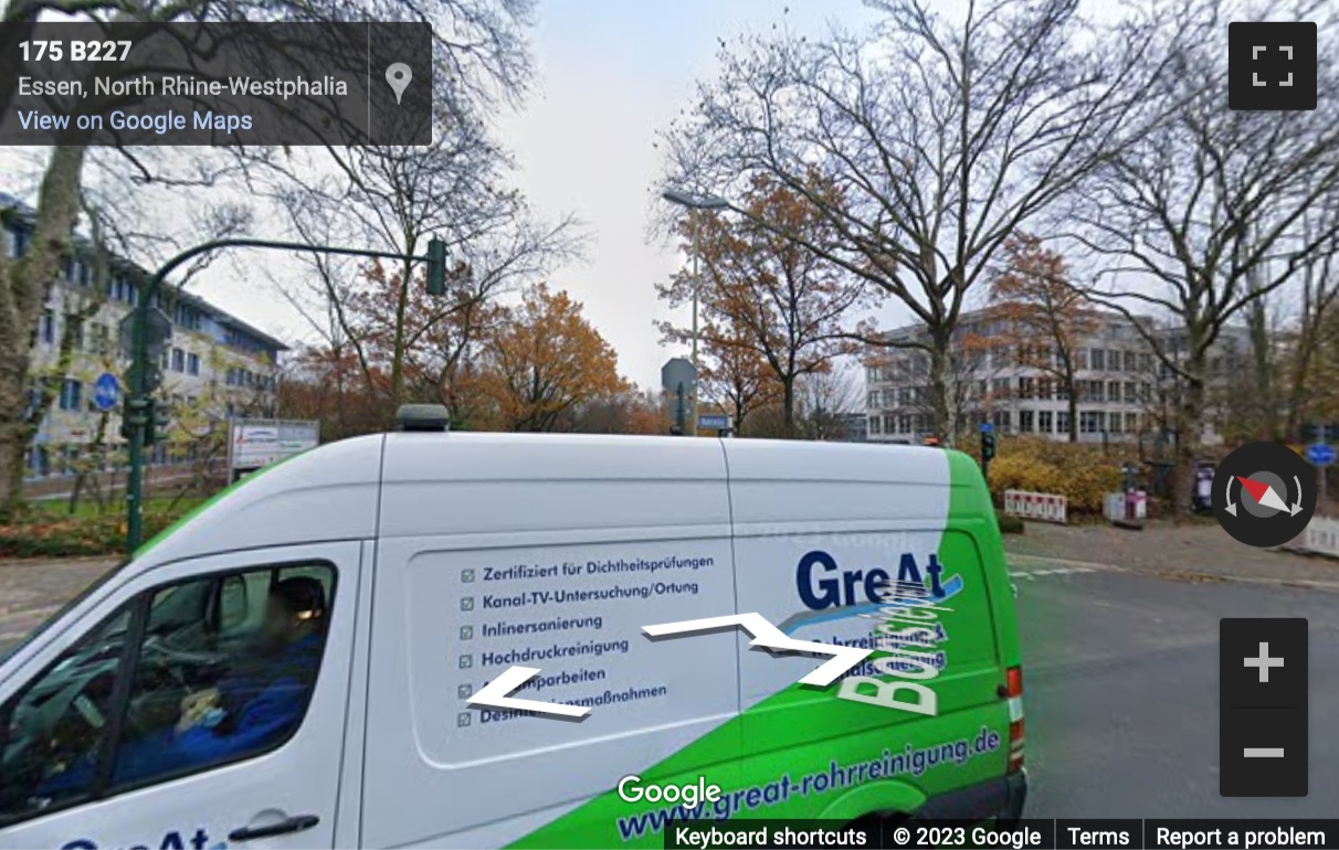 Street View image of Ruhrallee 185, Essen, Nordrhein Westfalen, Germany