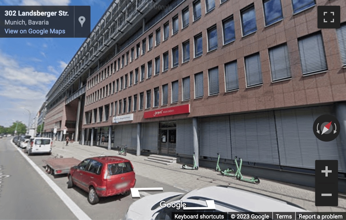 Street View image of Landsberger Strasse 302, 4. OG, Munich, Bayern, Germany