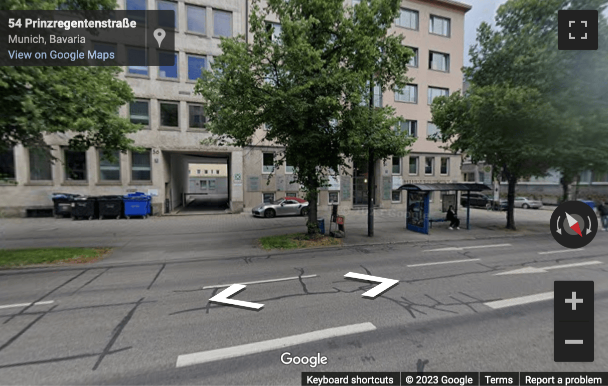 Street View image of Prinzregentenstrasse 54, Munich, Bayern, Germany