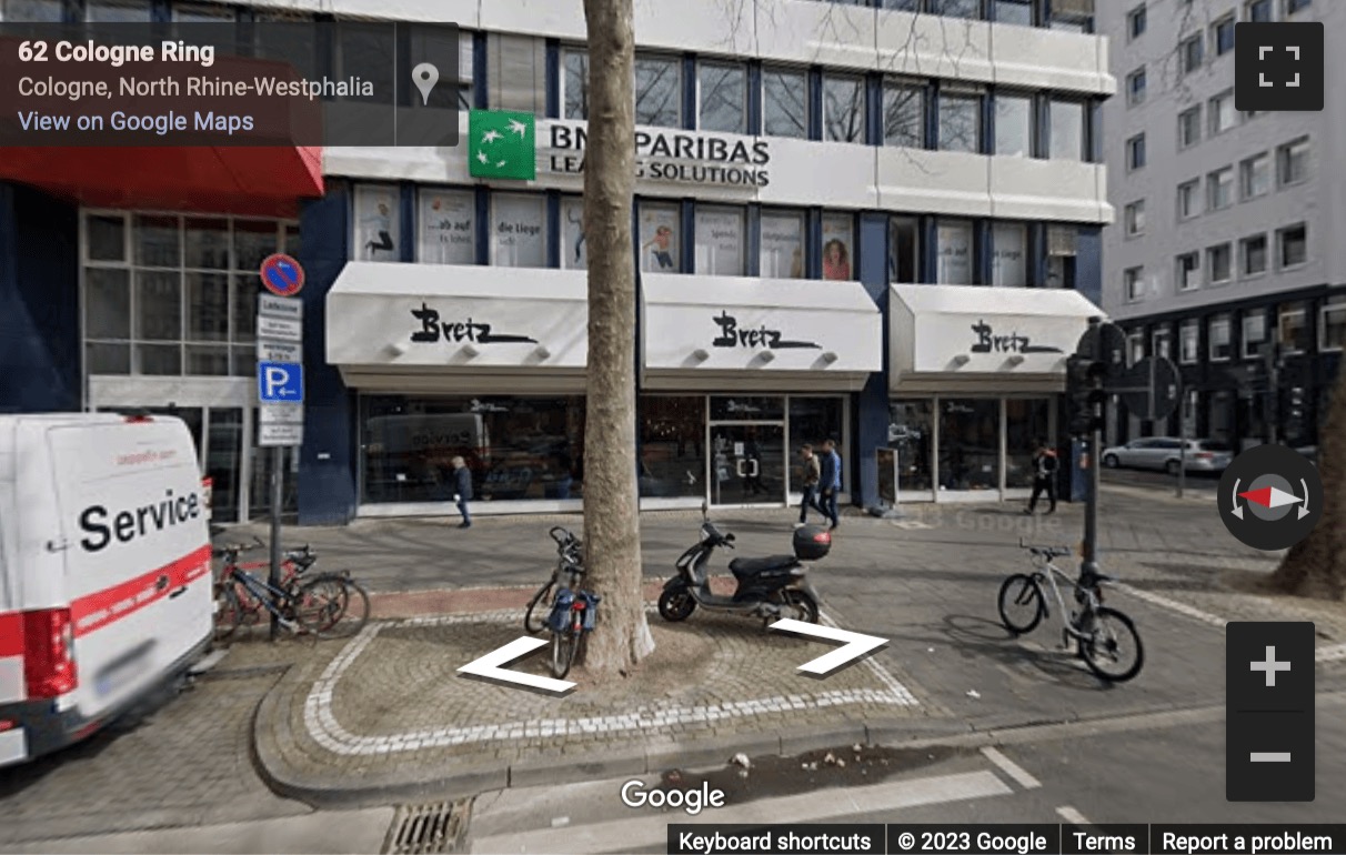 Street View image of Hohenstaufenring 62, Cologne, Nordrhein Westfalen, Germany