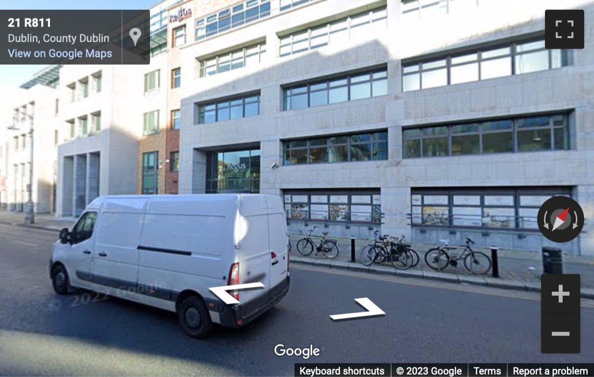 Street View image of Harcourt Road, Harcourt Centre, Regus House, Dublin, Ireland