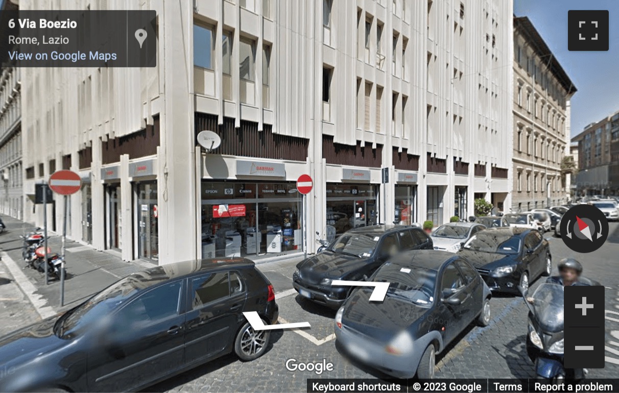 Street View image of 6 Via Boezio, Rome, Italy