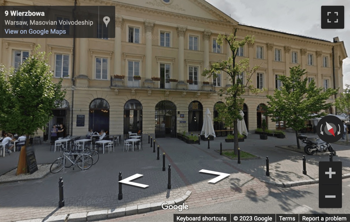 Street View image of 9/11 Wierzbowa Street, Warsaw, Poland