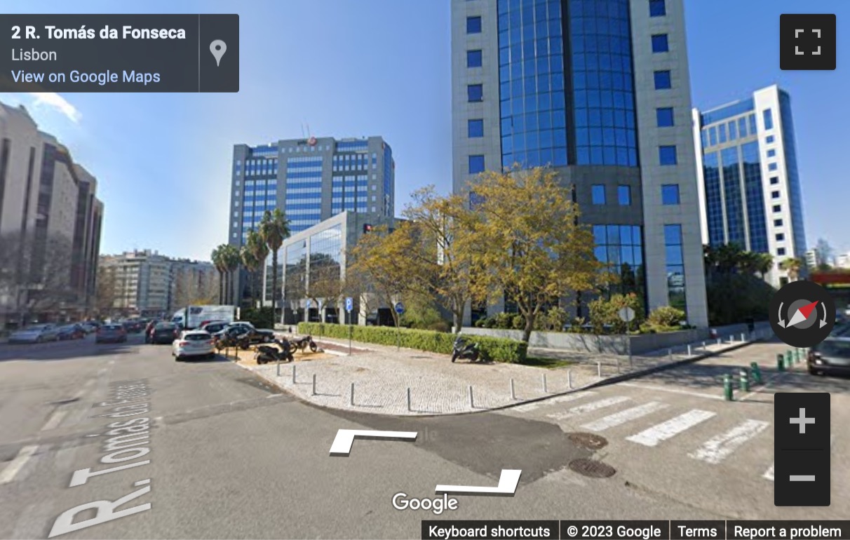 Street View image of Centro Empresarial Torres de Lisboa, Rua Tomas de Fonseca, Torre G-1, Lisbon