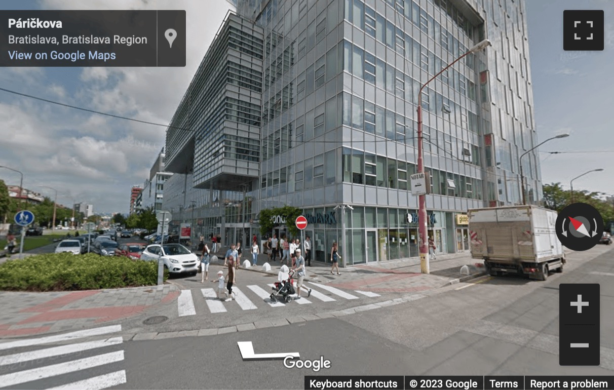 Street View image of Karadzicova Street 811 06, Staré Mesto, Bratislava, Slovakia