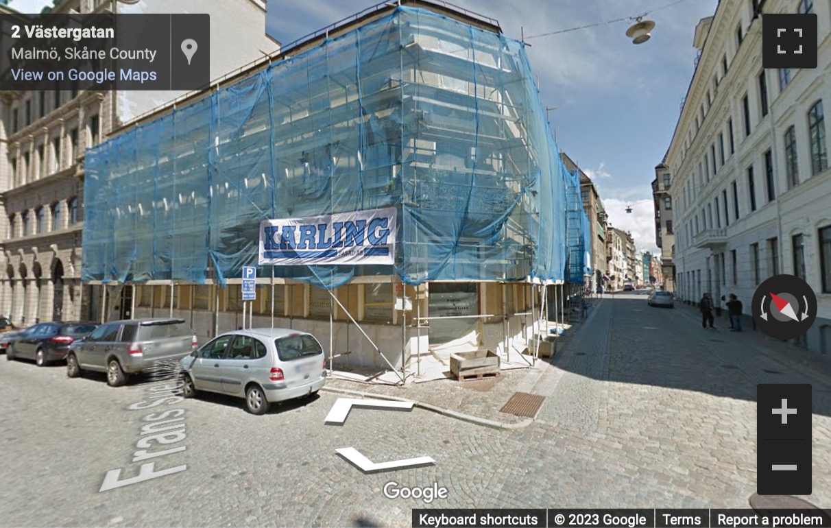Street View image of Adelgatan 21, Malmo, Sweden