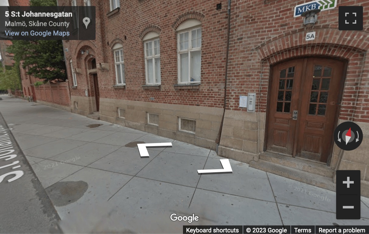 Street View image of S:T Johannesgatan 2, Malmo, Sweden