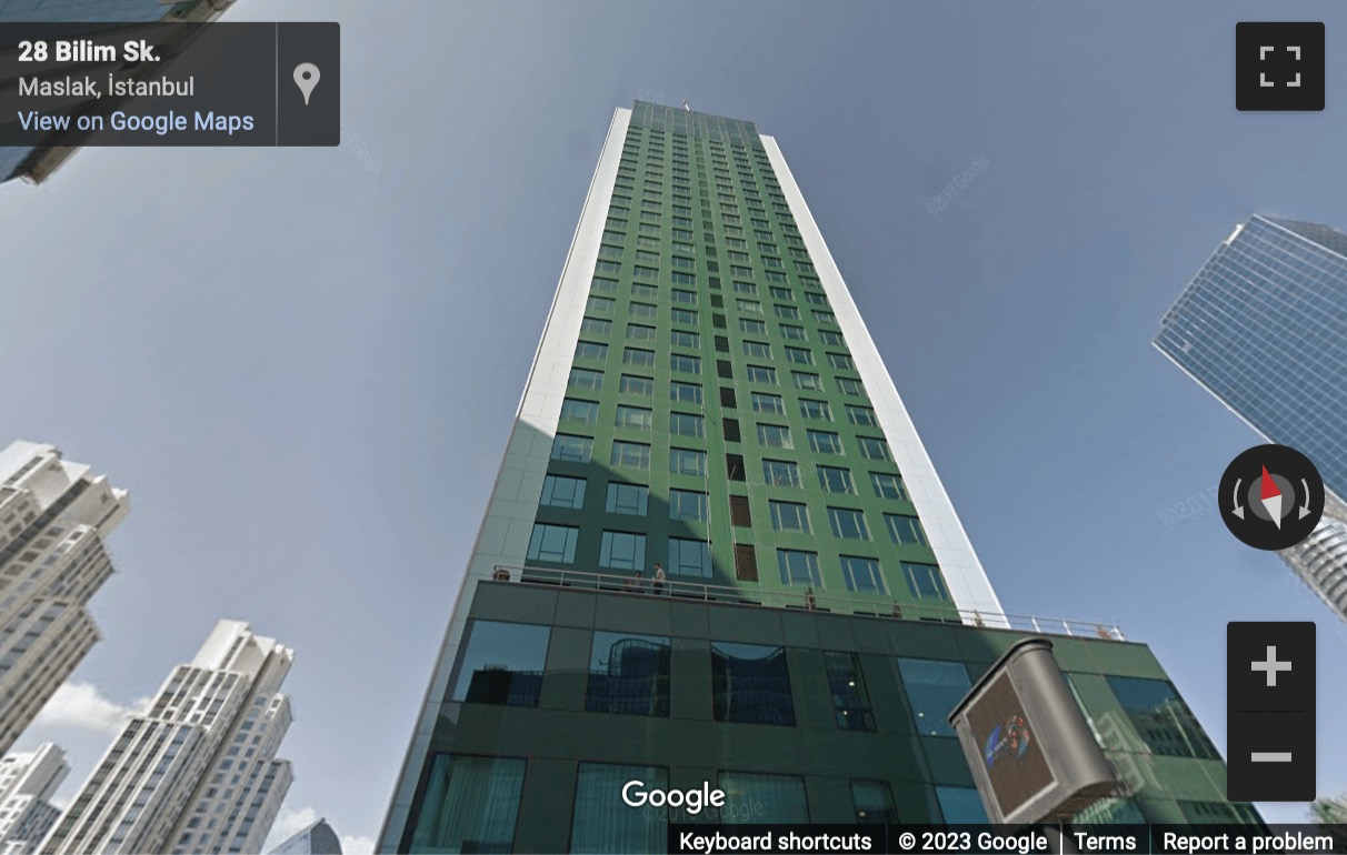 Street View image of Ayazpasa Mah. Dereboyu Sok. , Sun Plaza Kat:13, Maslak, Istanbul
