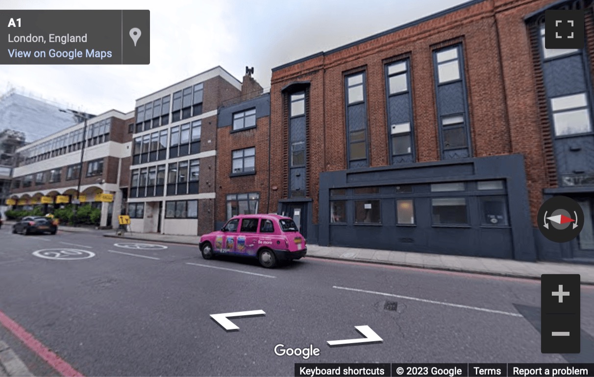 Street View image of 338 City Road, Central London, EC1V - with an eye-catching Art Deco exterior