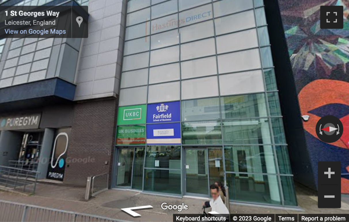 Street View image of St Georges House (floors 3-6), 6 St Georges Way, Leicester