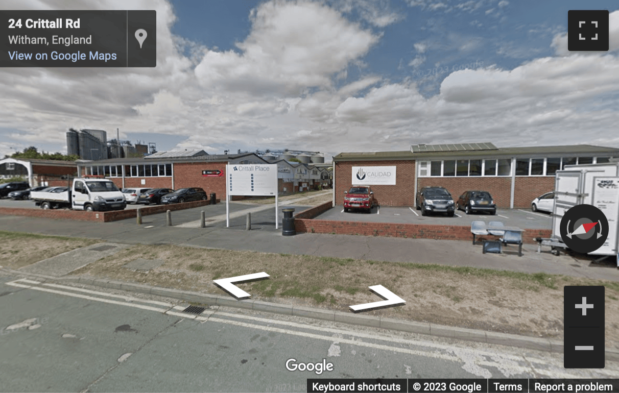 Street View image of Witham Industrial park, Crittall Place, Witham, Essex