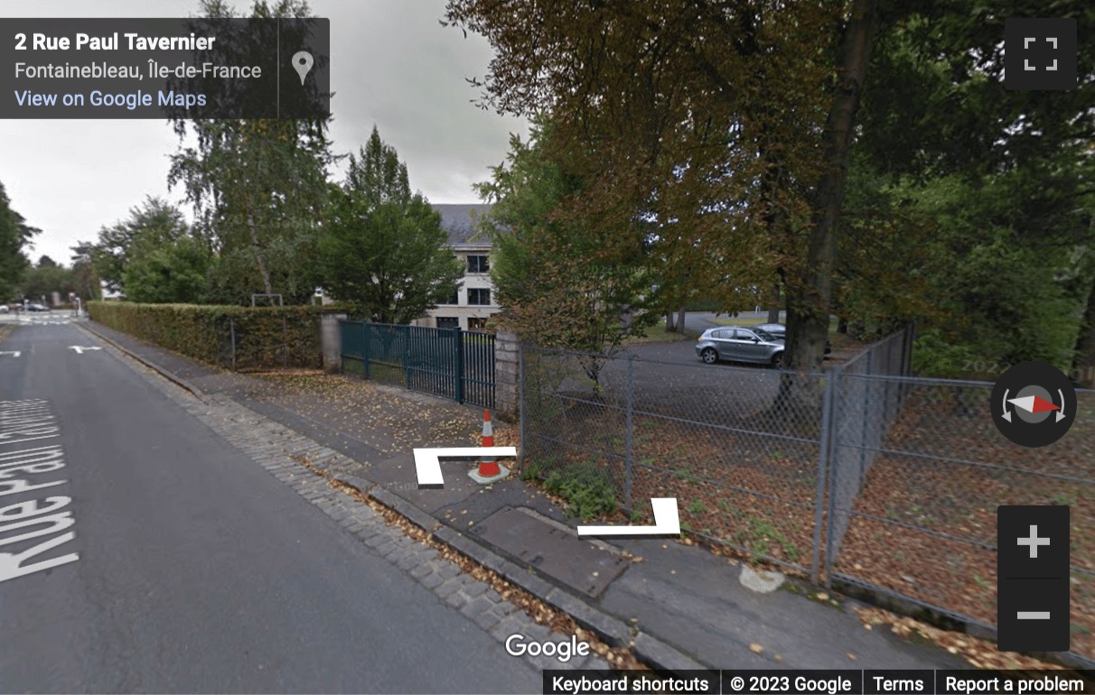 Street View image of 3 Rue Paul Tavernier, Fontainebleau, IDF Seine et Marne, France